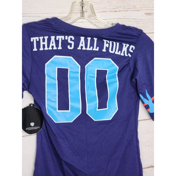 Looney Tunes XS/XCH Cotton/Polyester Thats All Folks Cartoon Cast Youth Shirt - Picture 7 of 11